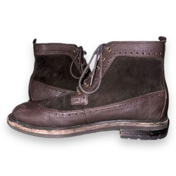 Polo Ralph Lauren Nickson Chocolate Brown Suede Boots 8.5 - Picture 6 of 9